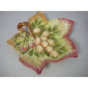 Vtg Fitz & Floyd Classic Collection Grape Leaf Dish